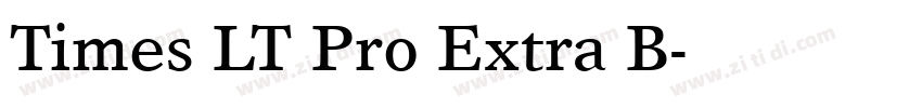 Times LT Pro Extra B字体转换